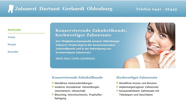 webdesign zahnarzt
