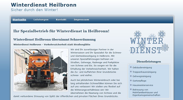 webdesign winterdienst heilbronn