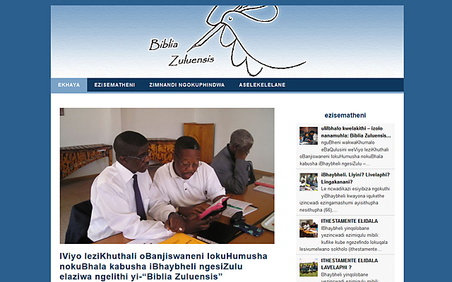 webdesign biblia zuluensis