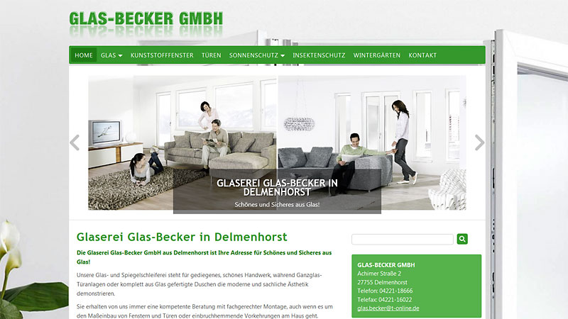 webdesign glaserei
