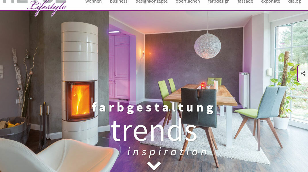 Webdesign Heyse Lifestyle Malerarbeiten Hannover