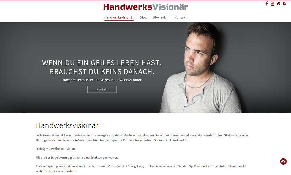 Webdesign Handwerksvisionaer Handwerk WordPress Hildesheim Hannover