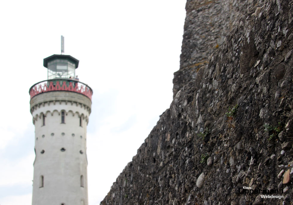 Lindau Bodensee Hafenmauer Leuchtturm
