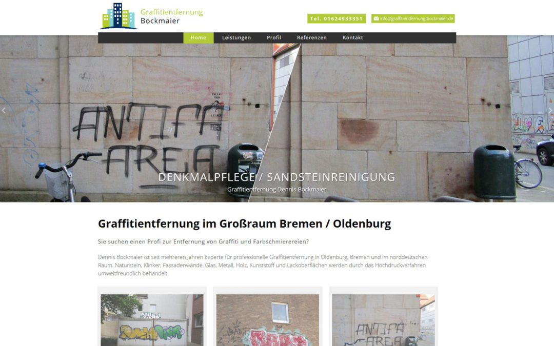 Graffitientfernung Oldenburg Bremen Webdesign WordPress