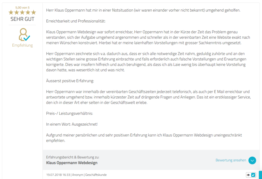 Screenshot Bewertung 7 2018