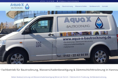 Webdesign Fachbetrieb fuer Bautrocknung und Wasserschadenbeseitigung Hannover