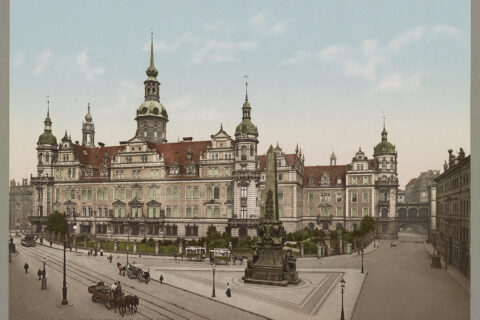 Dresden Das Schloss um 1900