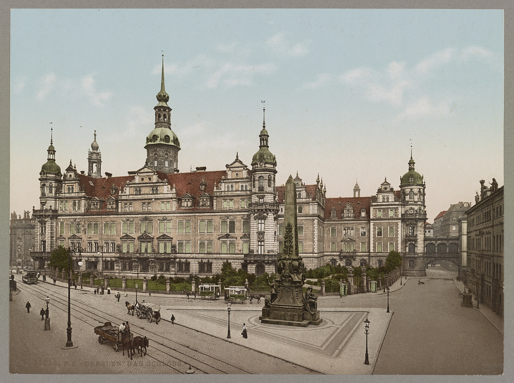 Dresden Das Schloss um 1900