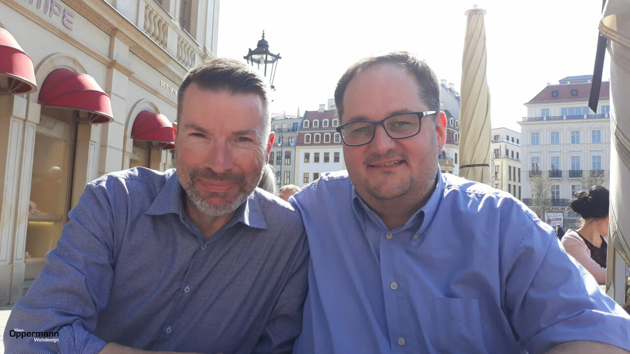 Klaus und Frank in Dresden