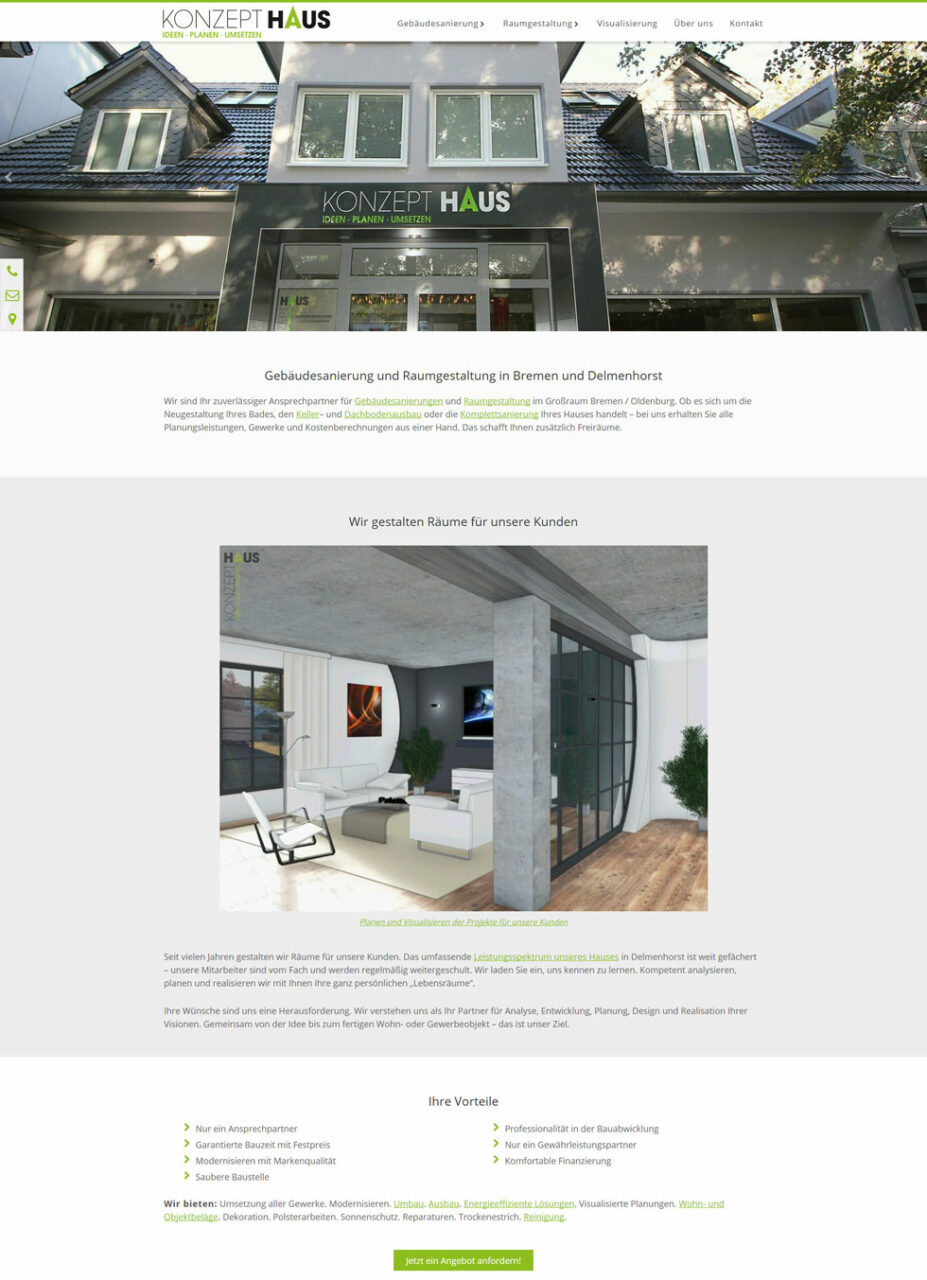 Becker Konzepthaus Delmenhorst Bremen Webdesign