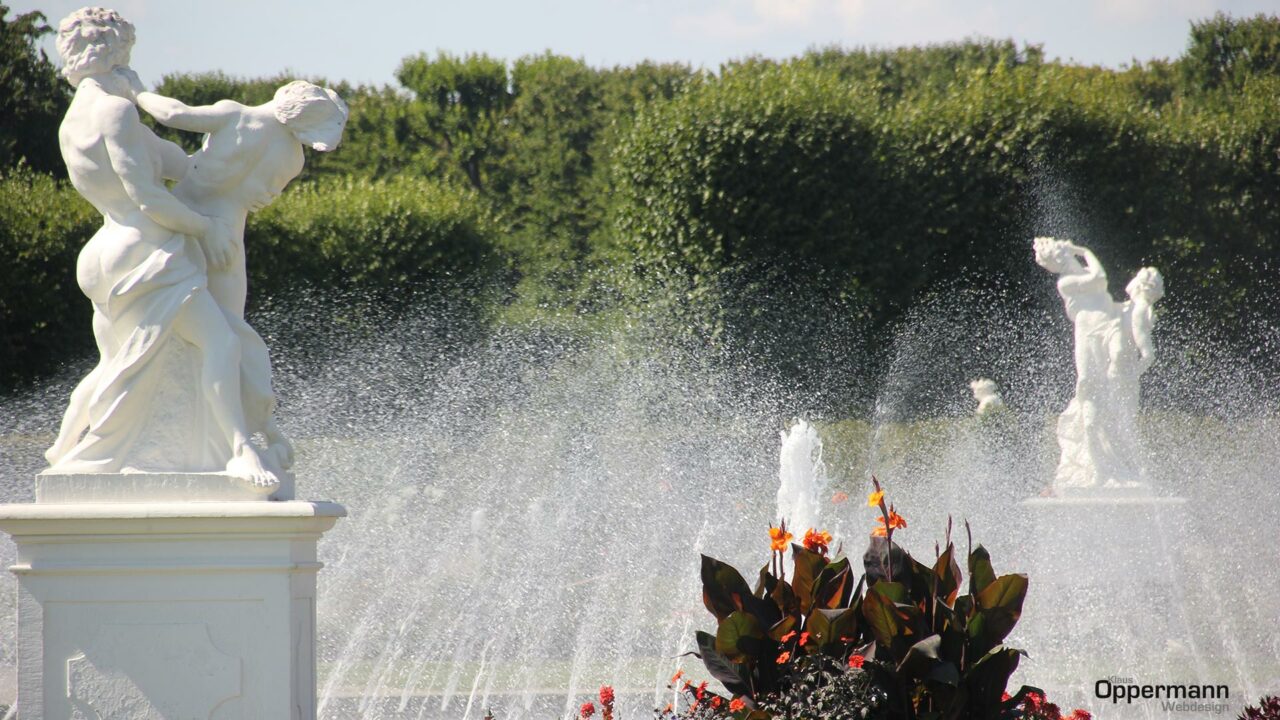 Hannover Herrenhausen Garten Brunnen Wasser