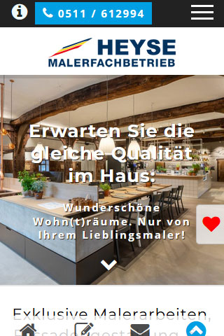 Maler Heyse Hannover Malerbetrieb Homepage Webdesign Wordpress 320x480 1