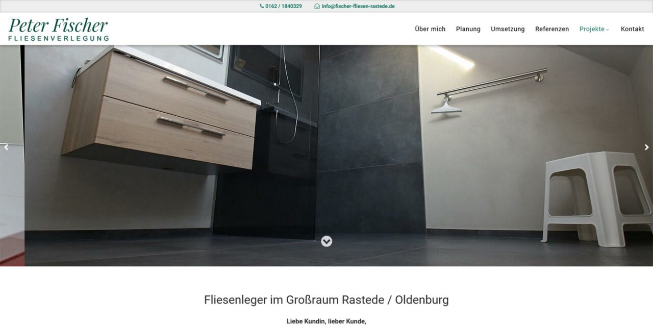 Webdesign Fliesenleger Rastede Fliesenverlegung Oldenburg