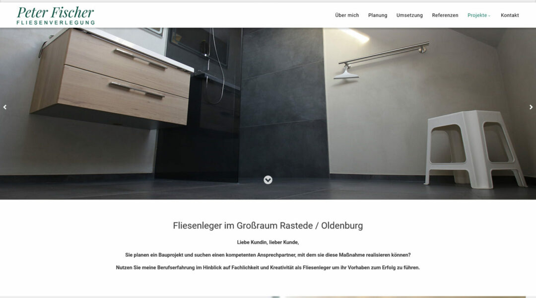 Webdesign Fliesenleger Rastede Fliesenverlegung Oldenburg