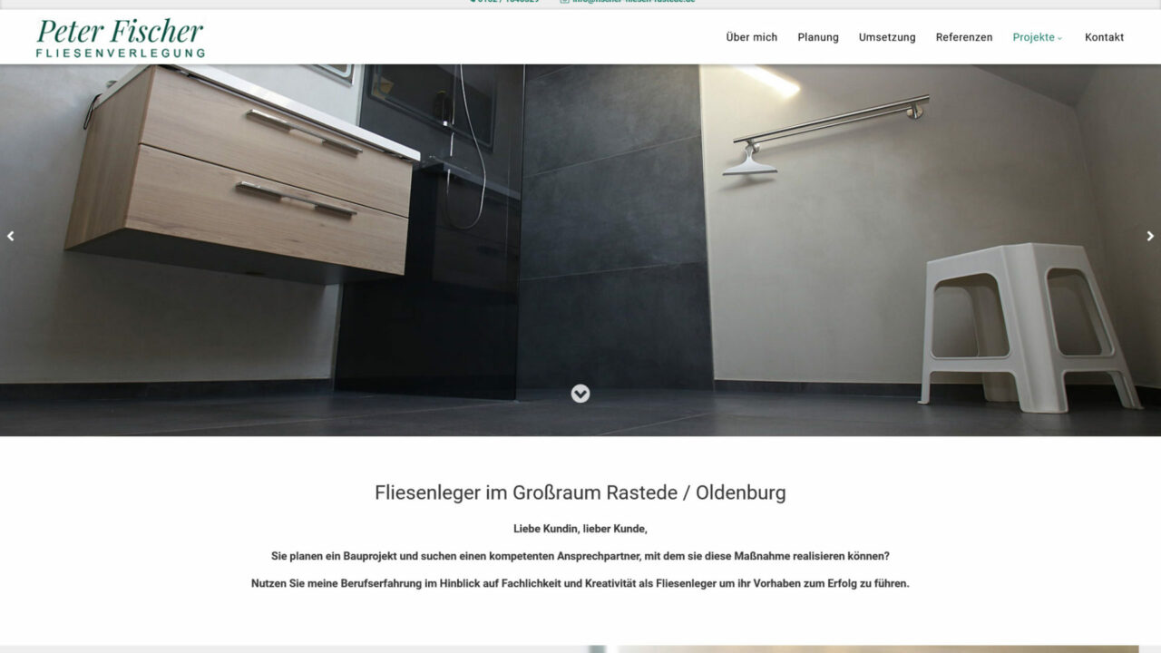 Webdesign Fliesenleger Rastede Fliesenverlegung Oldenburg