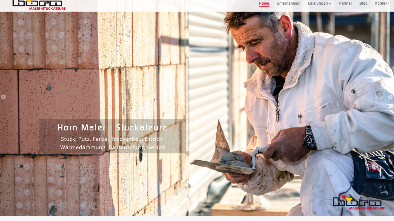 Webdesign Maler Stuckateurfachbetrieb Horn Renchen Schwarzwald