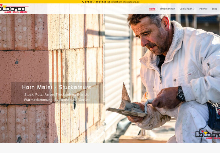 Webdesign Maler Stuckateurfachbetrieb Horn Renchen Schwarzwald