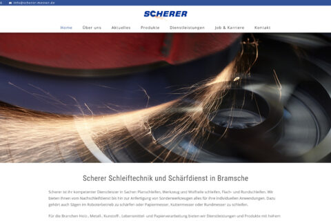 Webdesign Scherer Schleiftechnik und Schaerfdienst in Bramsche1