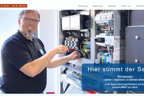 Webdesign Waermepumpen Waermepumpenservice Ammerland Oldenburg Bodo Ahlers Kaelte Klimatechnik