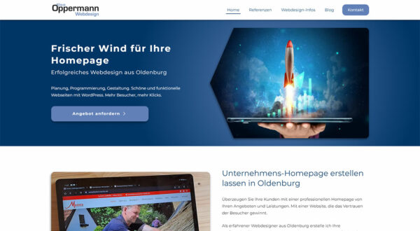 Screenshot Klaus Oppermann Webdesign Oldenburg