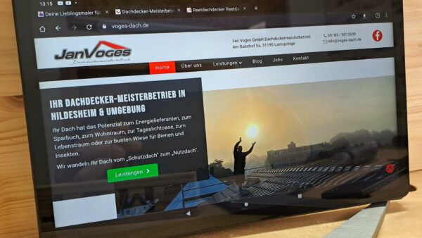 Webdesign Oldenburg Website Homepagegestaltung Dachdecker 2