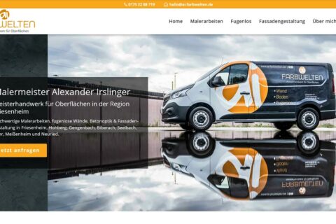 Maler Friesenheim Kalkputz Fugenlos Betonoptik Fassadengestaltung WordPress Webdesign