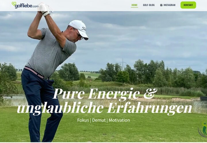 Webdesign Golfliebe Golf spielen Blog Hannover WordPress