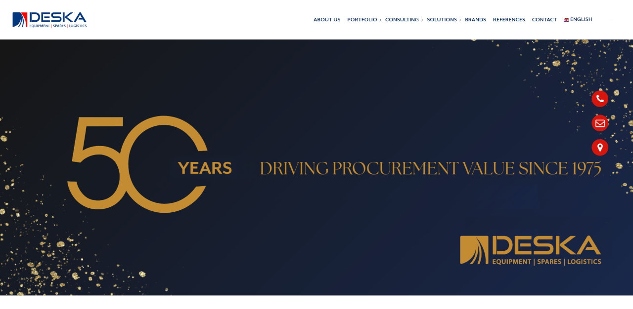 Screenshot Partner for Equipment Spares & Logistics
